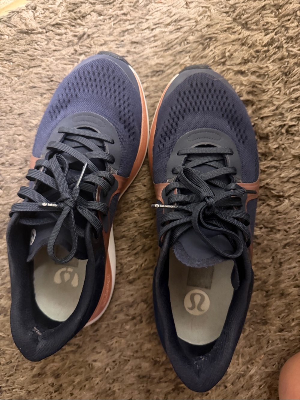 lululemon athletica Women's Navy and Rose Running Sneakers